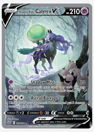 Shadow Rider Calyrex V — catalogusbeeld