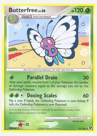 Butterfree — catalogusbeeld