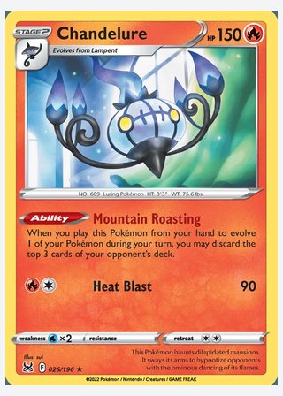 Chandelure — catalogusbeeld