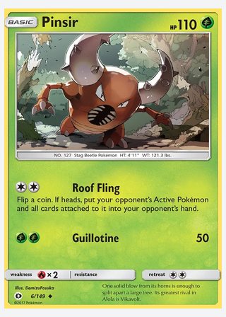 Pinsir — catalogusbeeld