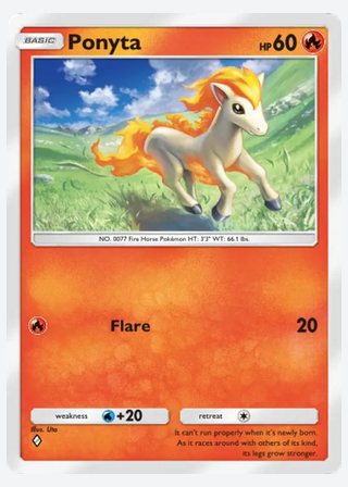 Ponyta — catalogusbeeld