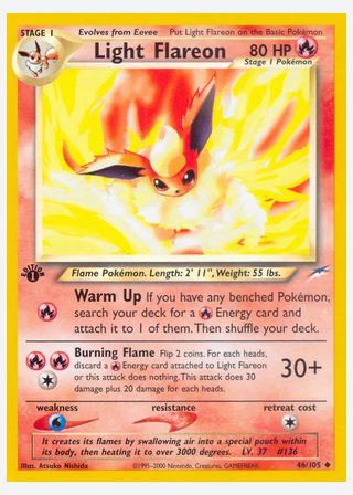 Light Flareon — catalogusbeeld