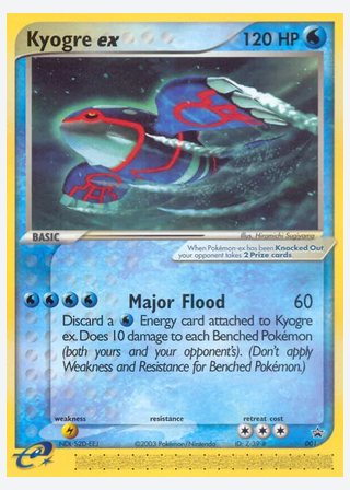 Kyogre ex — catalogusbeeld