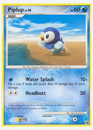 Piplup — catalogusbeeld