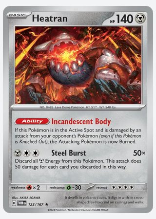 Heatran — catalogusbeeld