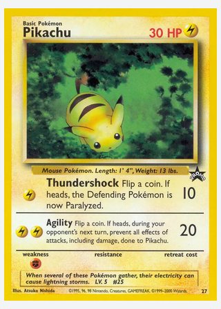 Pikachu — catalogusbeeld
