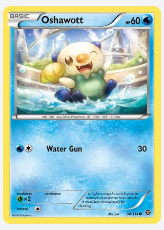 Oshawott — catalogusbeeld