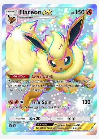 Flareon ex — catalogusbeeld