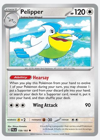 Pelipper — catalogusbeeld