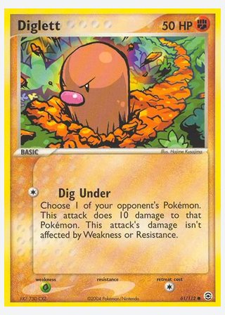 Diglett — catalogusbeeld