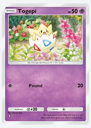 Togepi — catalogusbeeld