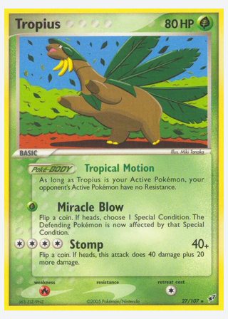 Tropius — catalogusbeeld