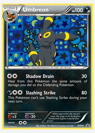 Umbreon — catalogusbeeld