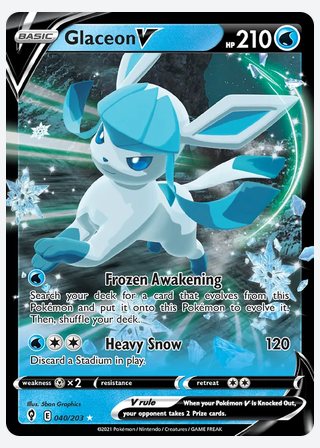 Glaceon V — catalogusbeeld
