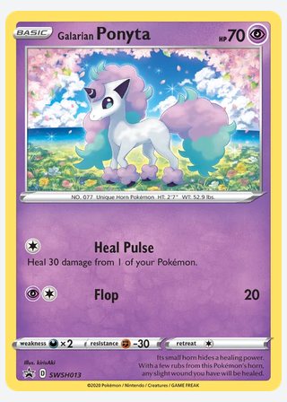 Galarian Ponyta — catalogusbeeld