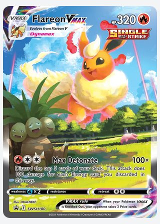 Flareon VMAX — catalogusbeeld