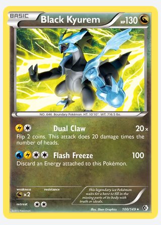 Black Kyurem — catalogusbeeld