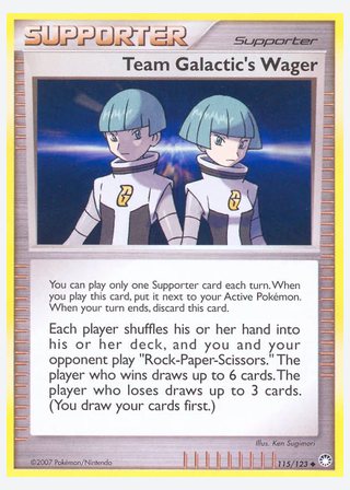 Team Galactic's Wager — catalogusbeeld