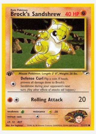 Brock's Sandshrew — catalogusbeeld