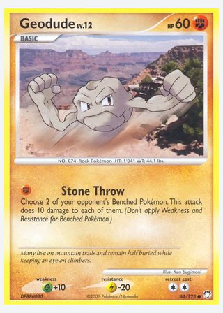 Geodude — catalogusbeeld