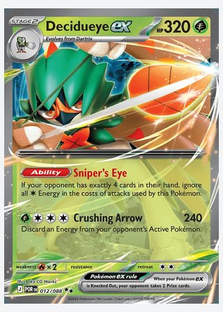 Decidueye ex — catalogusbeeld