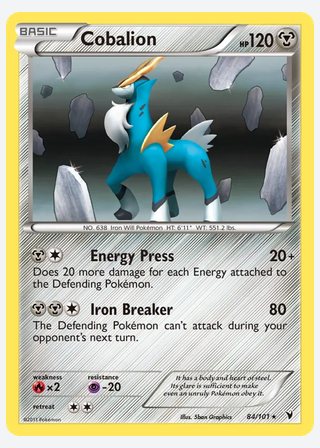 Cobalion — catalogusbeeld