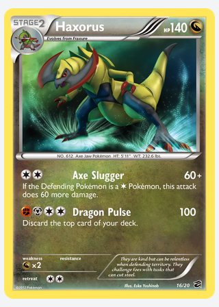 Haxorus — catalogusbeeld