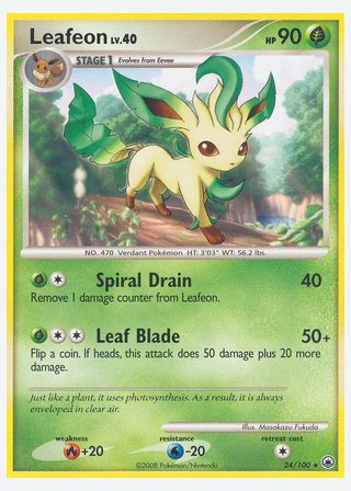 Leafeon — catalogusbeeld