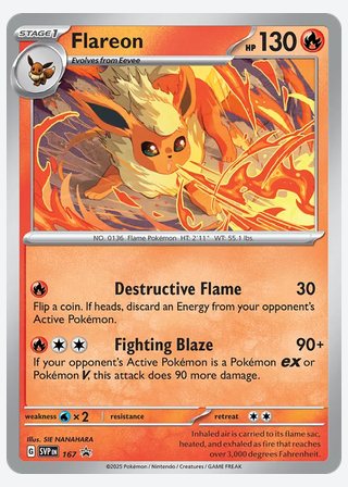 Flareon — catalogusbeeld