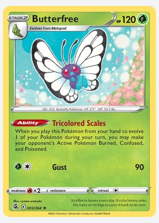 Butterfree — catalogusbeeld