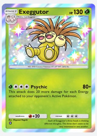 Exeggutor — catalogusbeeld