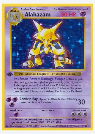 Alakazam — catalogusbeeld