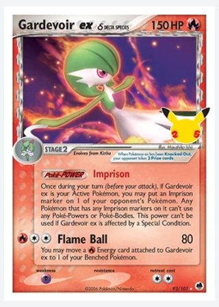 Gardevoir ex — catalogusbeeld