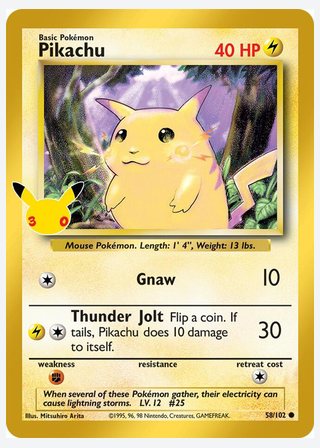 Pikachu — catalogusbeeld