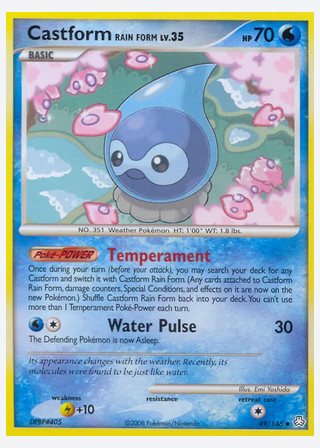 Castform Rain Form — catalogusbeeld