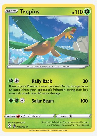 Tropius — catalogusbeeld