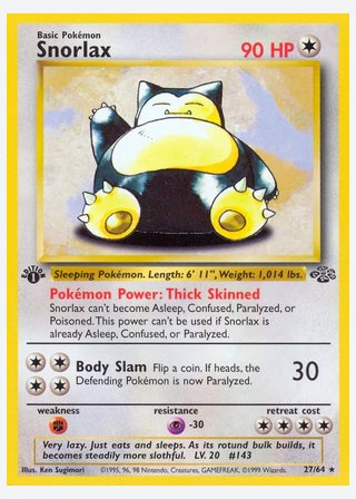 Snorlax — catalogusbeeld