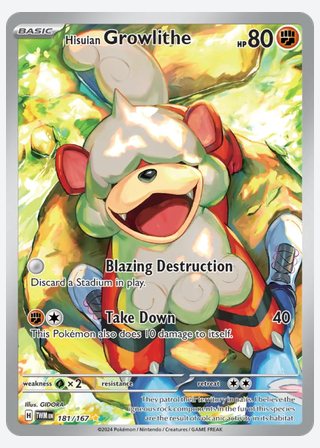 Hisuian Growlithe — catalogusbeeld