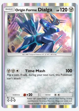Origin Forme Dialga — catalogusbeeld