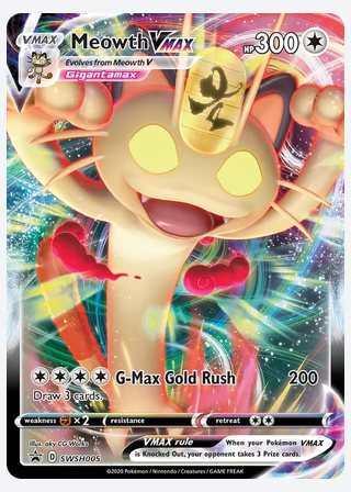 Meowth VMAX — catalogusbeeld