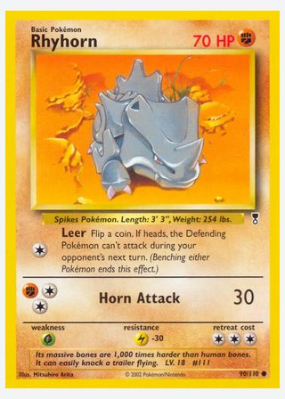 Rhyhorn — catalogusbeeld