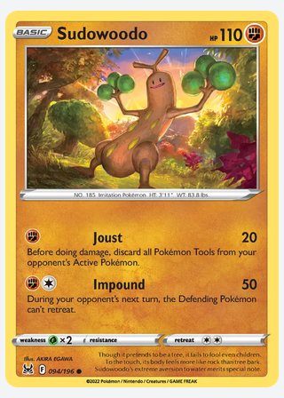 Sudowoodo — catalogusbeeld