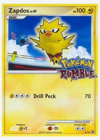 Zapdos — catalogusbeeld
