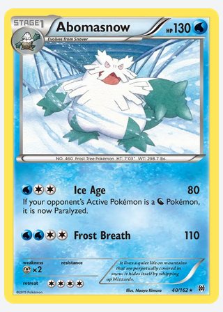 Abomasnow — catalogusbeeld
