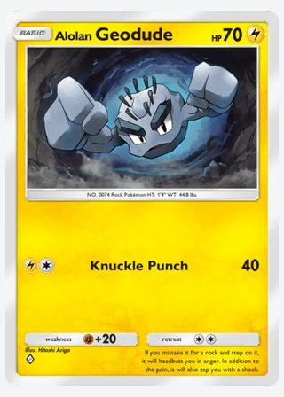 Alolan Geodude — catalogusbeeld