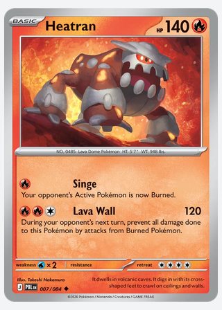Heatran — catalogusbeeld