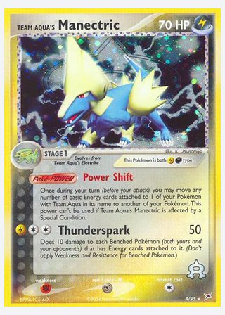 Team Aqua's Manectric — catalogusbeeld
