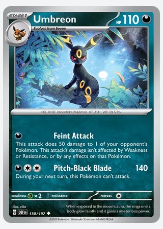 Umbreon — catalogusbeeld