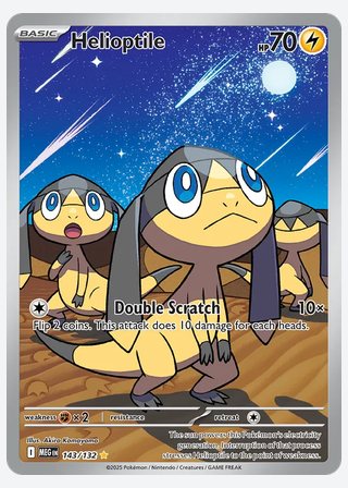 Helioptile — catalogusbeeld