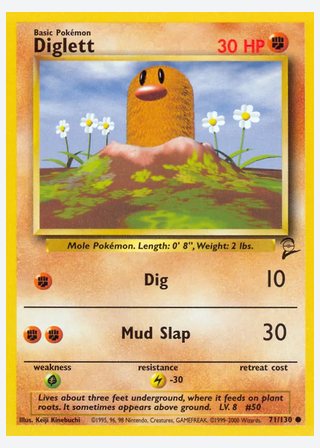 Diglett — catalogusbeeld